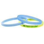JPS14001GD 1/4" Glow In The Dark Silicone Band with Custom Imprint